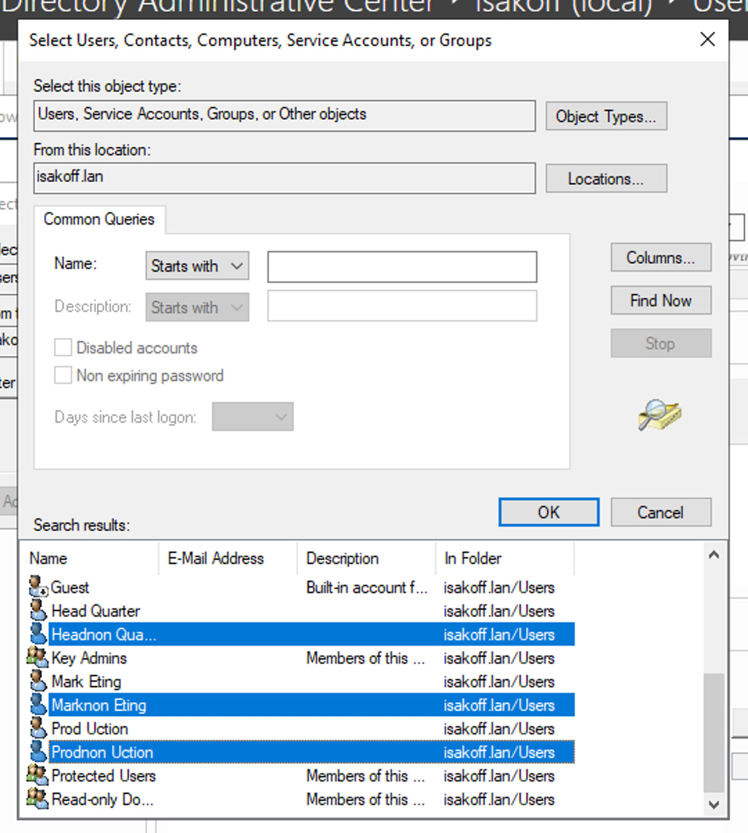 Käyttäjät lisätty